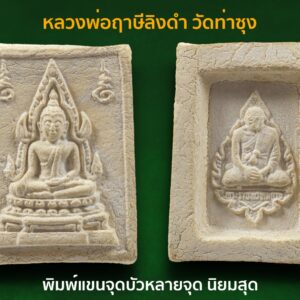 พระคำข้าว รุ่น 1 หลวงพ่อฤาษีลิงดำ วัดท่าซุง อุทัยธานี พิมพ์แขนจุดบัวหลายจุด (พิมพ์นิยม) องค์ที่ 7