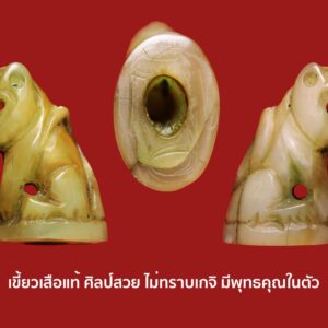 เขี้ยวเสือแท้ สาริกา ศิลป์สวย ไม่ทราบเกิจิสร้าง พุทธคุณมีอยู่ในตัว