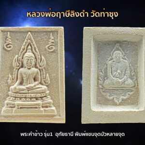 พระคำข้าว รุ่น1 หลวงพ่อฤาษีลิงดำ วัดท่าซุง อุทัยธานี พิมพ์แขนจุดบัวหลายจุด องค์ที่ 14 พิมพ์นิยมสุด สภาพสวยแชมป์
