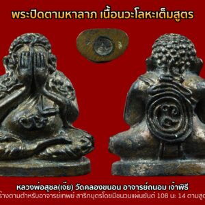 พระปิดตามหาลาภ เนื้อนวะโลหะเต็มสูตร หลวงพ่อสุชล(เจ๊ย) วัดคลองขนอน อาจารย์ถนอม เจ้าพิธี (ลูกศิษย์อาจารย์เทพย์ สาริกบุตร)