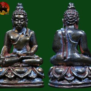 พระชัยวัฒน์นเรศวรรุ่นเผด็จศึก ปี พ.ศ.2522 เนื้อนวะโลหะ พร้อมกล่องเดิม องค์ที่5