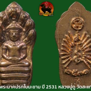 พระนาคปรกใบมะขาม ปี 2531 หลวงปู่ดู่ วัดสะแก จังหวัดพระนครศรีอยุธยา