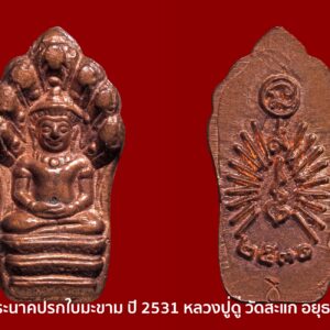 พระนาคปรกใบมะขาม ปี 2531 หลวงปู่ดู่ วัดสะแก จังหวัดพระนครศรีอยุธยา องค์ที่5