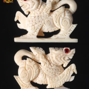 สิงห์งาแกะขนาดใหญ่ งาแท้แกะศิลป์สวย ไม่ทราบที่
