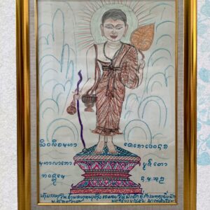 ภาดวาดพระสีวลี โดยพระครูบาบุญชุ่ม ญาณสังวโร ปี2539 มอบให้ลูกศิษย์ใกล้ชิด หนึ่งในของสะสม และงานศิลปะ ที่หายากที่สุดของสายพระครูบาบุญชุ่ม