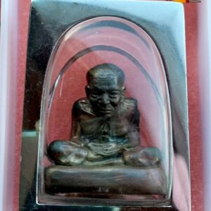 หลวงปู่ทวด ฐานเขียง รุ่นแก้วสารพัดนึก" เนื้อนวโลหะชนวนล้วน