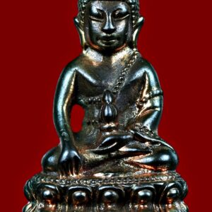 พระกริ่งนเรศวร รุ่นพระนเรศวรเผด็จศึก ปี พ.ศ.2522 เนื้อนวะโลหะ พร้อมกล่องเดิม