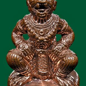 หนุมานครองเมือง (พระยาอนุชิตวงษา) ยอดทหารเอก หลวงปู่ผาด วัดบ้านกรวด จ.บุรีรัมย์ เนื้อทองแดง ปี 2551 | มวลสารผงพรายกุมารหลวงปู่ทิม (ใต้ฐานจารมือ)