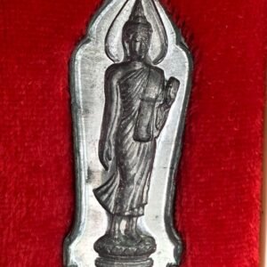 เหรียญพระพุทธ ๒๕ พุทธศตวรรษ เนื้อชินตะกั่ว พิมพ์พระศกจุด ปี พ.ศ. ๒๕๐๐